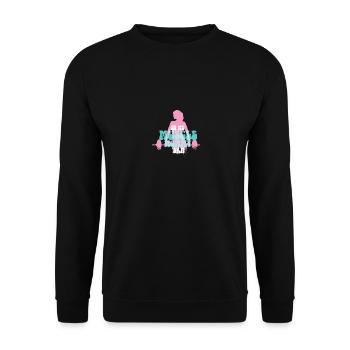 Dans mon Muscle Mommy Era Fête des Mères Personnel - Sweat-shirt Unisexe - noir - Devant - Alina (178cm) & Michal (187cm)