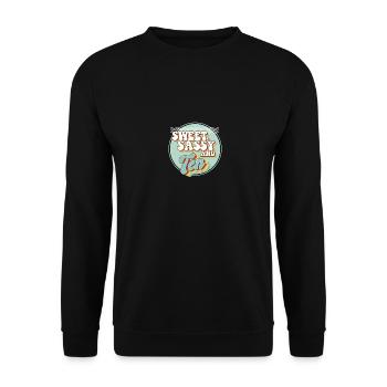 Sweet Sassy and 10 10th Birthday Party Celebrant - Unisex Pullover - Schwarz - Vorne - Alina (178cm) & Michal (187cm)