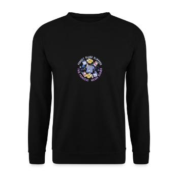Forget The Glass Slippers This Princess Wears - Unisex Pullover - Schwarz - Vorne - Alina (178cm) & Michal (187cm)