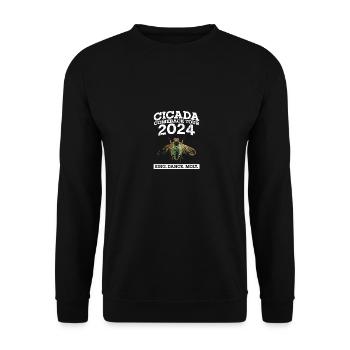 Cicada Comeback Tour 2024 Cicada Brood Swarm - Unisex Sweatshirt - black - Front - Alina (178cm) & Michal (187cm)