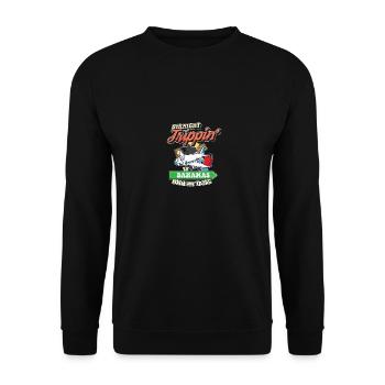 Straight Trippin' To Bahamas With My Tribe Family - Unisex Sweatshirt - black - Front - Alina (178cm) & Michal (187cm)