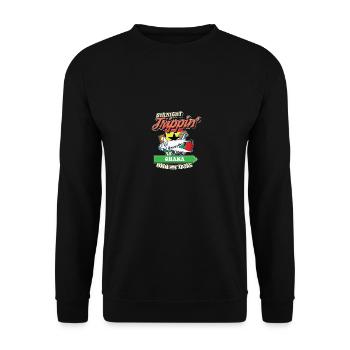 Voyage direct au Ghana avec ma famille tribe - Sweat-shirt Unisexe - noir - Devant - Alina (178cm) & Michal (187cm)