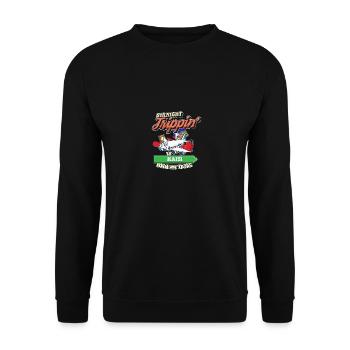 Voyage direct en Haïti avec ma famille de tribu - Sweat-shirt Unisexe - noir - Devant - Alina (178cm) & Michal (187cm)