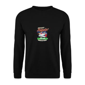 Straight Trippin' To Iceland With My Tribe Family - Unisex Sweatshirt - black - Front - Alina (178cm) & Michal (187cm)