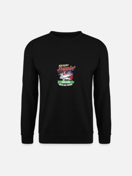 Voyage direct en Islande avec ma famille tribe - Sweat-shirt Unisexe - noir