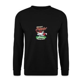 Straight Trippin' To Indonesia With My Tribe - Unisex Sweatshirt - black - Front - Alina (178cm) & Michal (187cm)