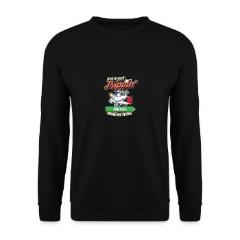 Straight Trippin' To Israel With My Tribe Family - Unisex Sweatshirt - black - Front - Alina (178cm) & Michal (187cm)