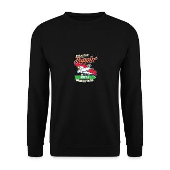 Voyage direct au Népal avec ma famille de tribu - Sweat-shirt Unisexe - noir - Devant - Alina (178cm) & Michal (187cm)