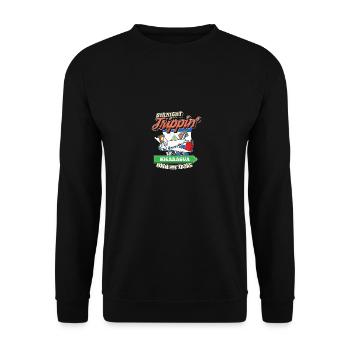 Straight Trippin' To Nicaragua With My Tribe - Unisex Sweatshirt - black - Front - Alina (178cm) & Michal (187cm)