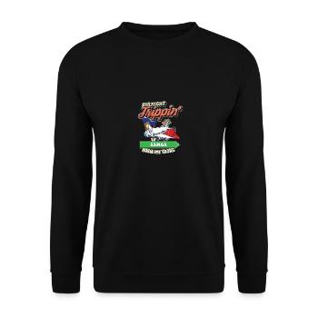 Voyage direct aux Samoa avec ma famille de tribu - Sweat-shirt Unisexe - noir - Devant - Alina (178cm) & Michal (187cm)