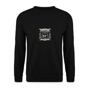 Trop béni pour être stressé 32e anniversaire - Sweat-shirt Unisexe - noir - Devant - Alina (178cm) & Michal (187cm)