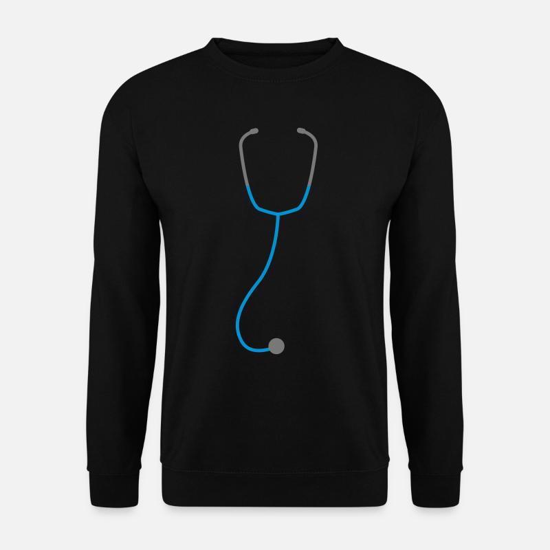 Stethoskop - Unisex Pullover - Schwarz
