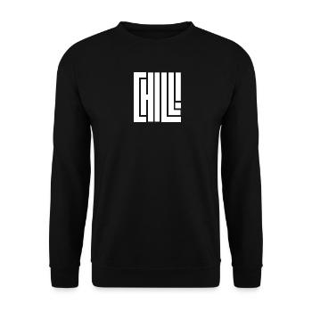 Chill - Unisex Sweatshirt - black - Front - Alina (178cm) & Michal (187cm)