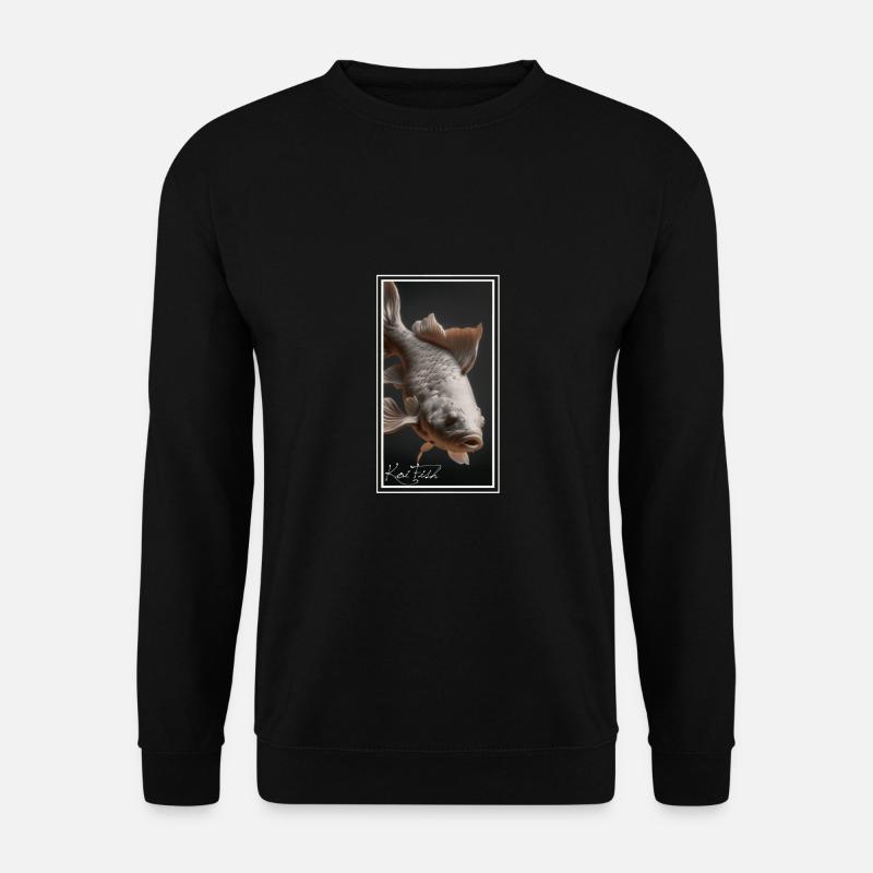 Koi Fish - Rendu 3D - Sweat-shirt Unisexe - noir