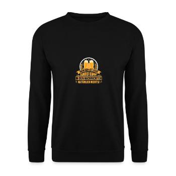 Mein Bier ist leer - Unisex Pullover - Schwarz - Vorne - Alina (178cm) & Michal (187cm)
