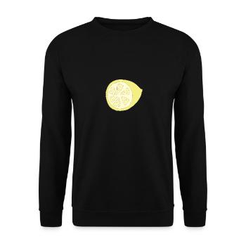 Lemon halved - Unisex Sweatshirt - black - Front - Alina (178cm) & Michal (187cm)