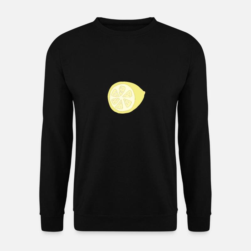 Citron coupé en deux - Sweat-shirt Unisexe - noir