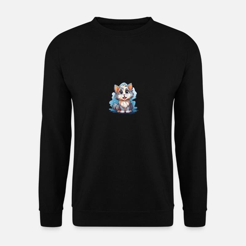 Kinder Katze - Unisex Pullover - Schwarz