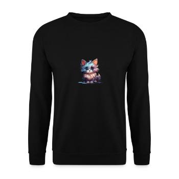 Chat pour enfants - Sweat-shirt Unisexe - noir - Devant - Alina (178cm) & Michal (187cm)