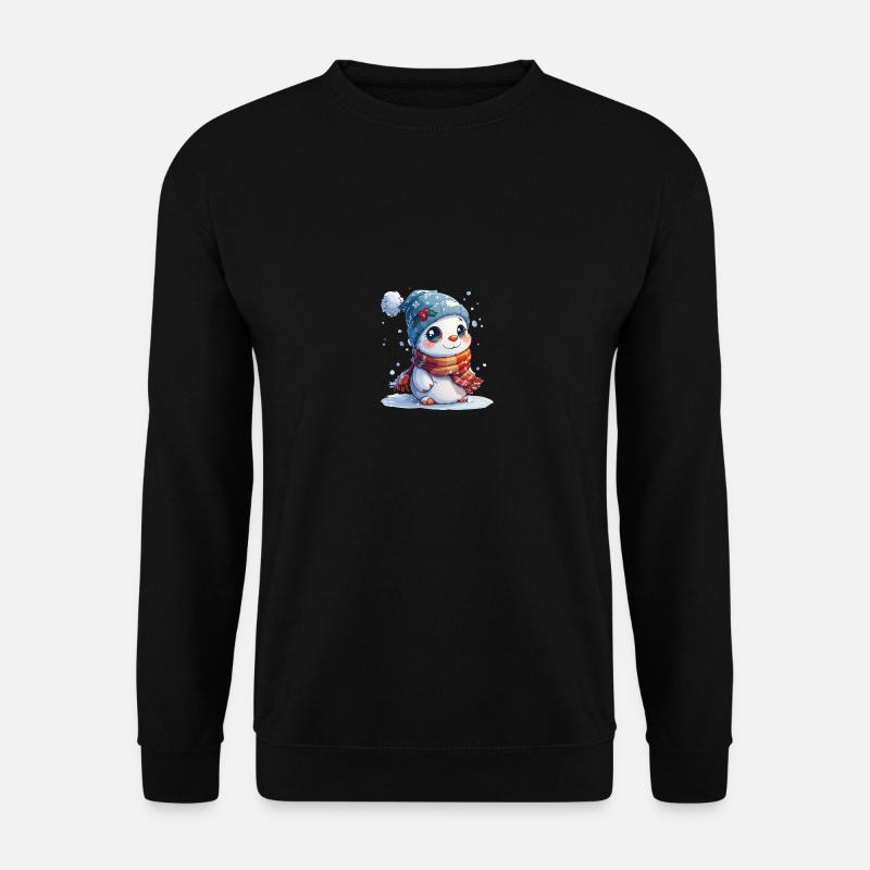 Schneemann für Kinder - Unisex Pullover - Schwarz