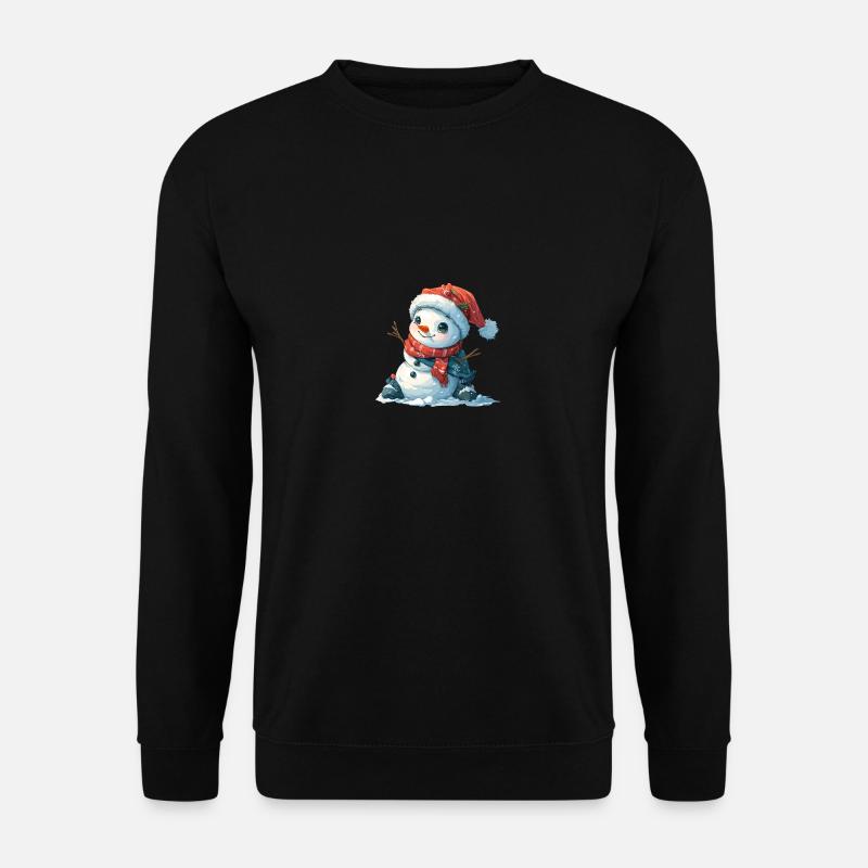 Schneemann für Kinder - Unisex Pullover - Schwarz