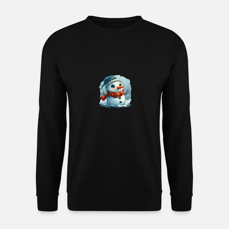 Schneemann für Kinder - Unisex Pullover - Schwarz