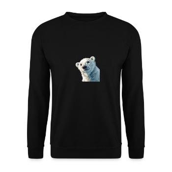 Eisbär - Unisex Pullover - Schwarz - Vorne - Alina (178cm) & Michal (187cm)
