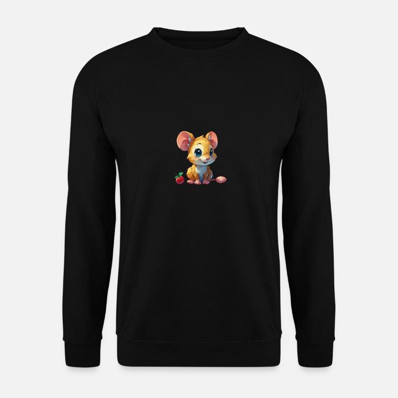 cute mouse - Unisex Sweatshirt - black