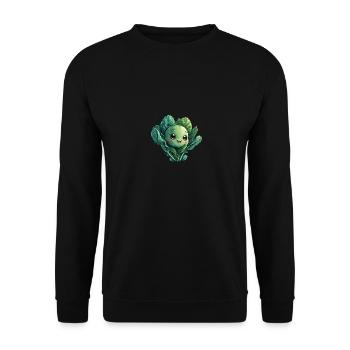 Style bande dessinée heureux de chou - Sweat-shirt Unisexe - noir - Devant - Alina (178cm) & Michal (187cm)
