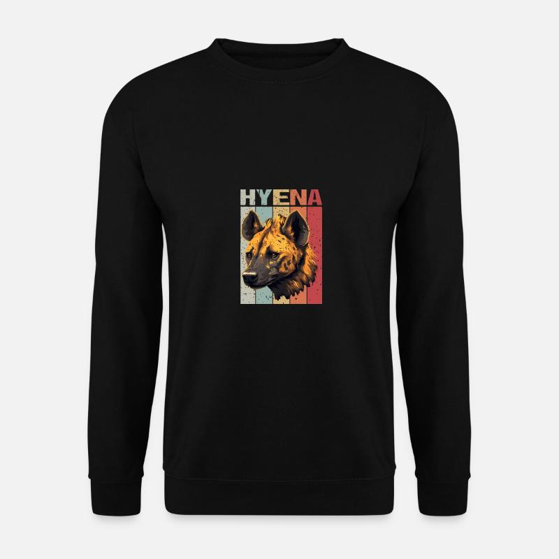 Hyena Head Retro style - Unisex Sweatshirt - black
