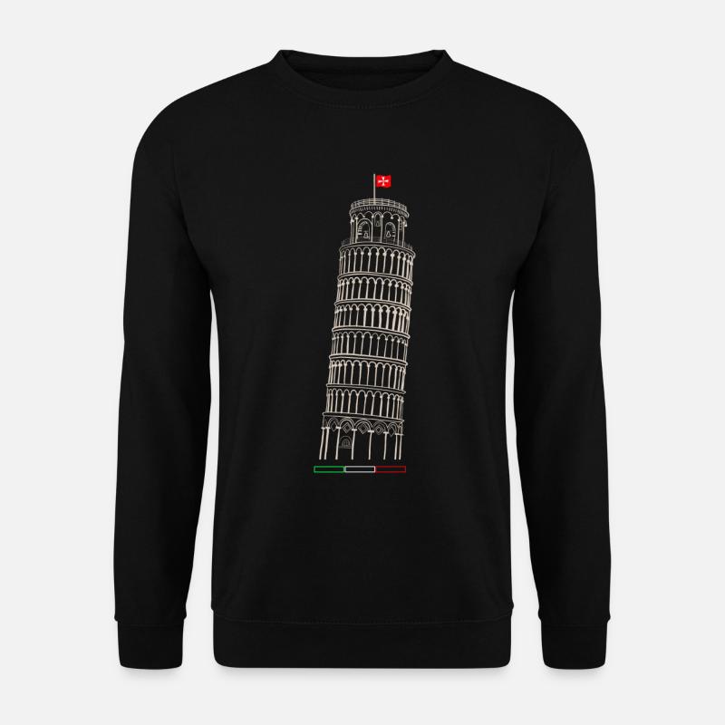 Schiefe Turm von Pisa - Unisex Pullover - Schwarz