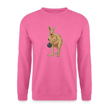 Boule de bowling Kangourou - Sweat-shirt Unisexe - rose - Devant