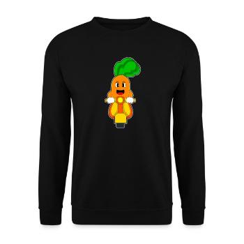 Carrot Scooter - Unisex Sweatshirt - black - Front - Alina (178cm) & Michal (187cm)