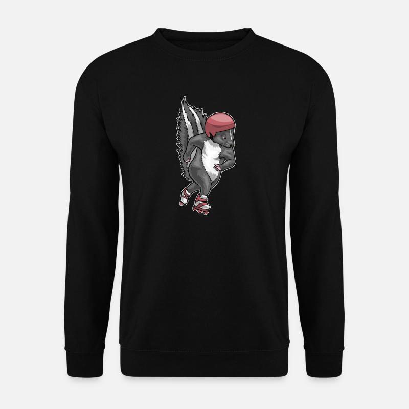 Stinktier Inline skating Inline skates - Unisex Pullover - Schwarz