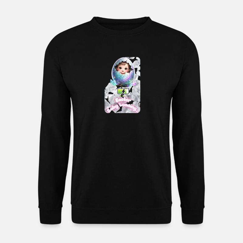 Osterknospe Baby-Ei Explosion - Unisex Pullover - Schwarz