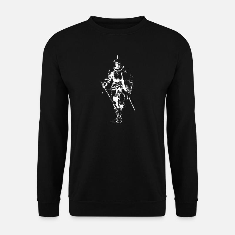 Silhouette du Chevalier Noir - Sweat-shirt Unisexe - noir