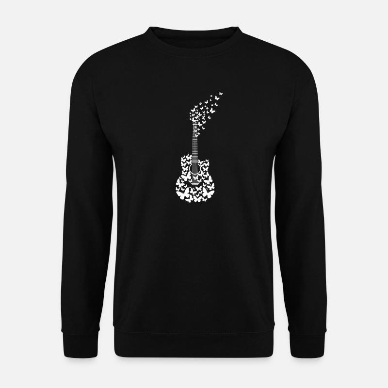 Gitarrenschmetterlinge - Unisex Pullover - Schwarz