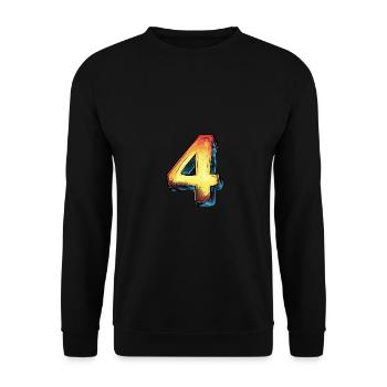 Bande dessinée à 4 chiffres - Sweat-shirt Unisexe - noir - Devant - Alina (178cm) & Michal (187cm)