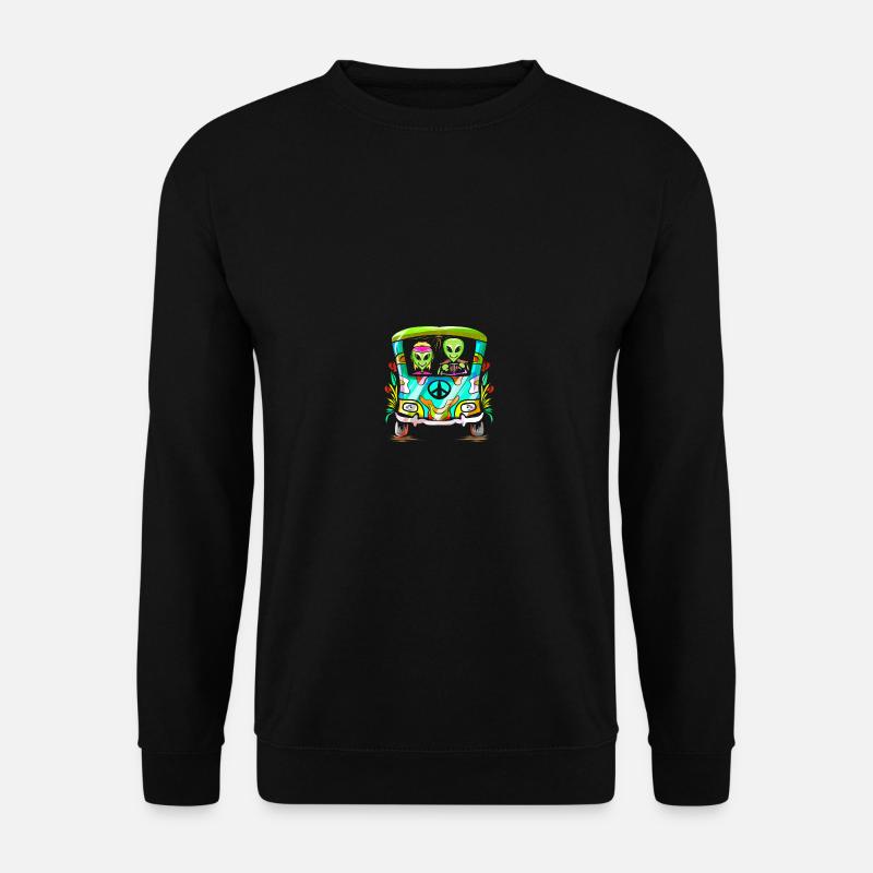 Space Shroom - Hippie Alien - Unisex Sweatshirt - black
