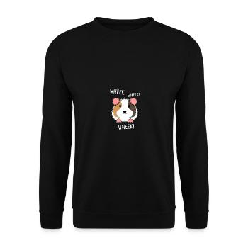 Meerschweinchen Mama Frauen Mädchen - Unisex Pullover - Schwarz - Vorne - Alina (178cm) & Michal (187cm)