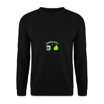 Wasa Bae Wasabi Japanese Food Happy Sushi - Unisex Pullover - Schwarz - Vorne - Alina (178cm) & Michal (187cm)