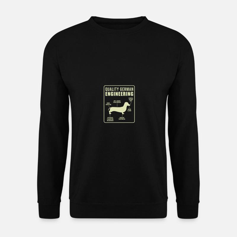 Quality German Engineering Daschund - Unisex Pullover - Schwarz