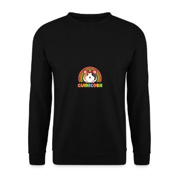 Guinea Pigs Breeding - Guinea - Unisex Pullover - Schwarz - Vorne - Alina (178cm) & Michal (187cm)