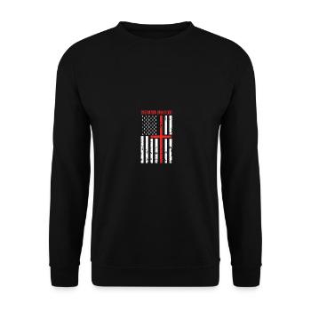 One Nation Under God - Unisex Pullover - Schwarz - Vorne - Alina (178cm) & Michal (187cm)
