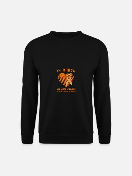 In March We Wear Orange Multiple Sclerosis - Unisex Pullover - Schwarz
