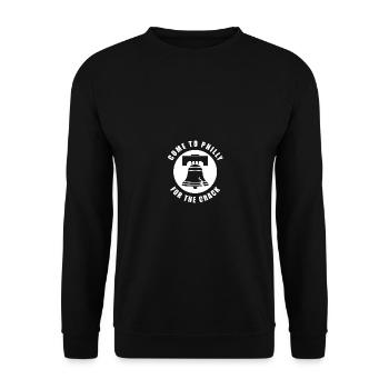 Come To Philly For The Crack - Unisex Pullover - Schwarz - Vorne - Alina (178cm) & Michal (187cm)