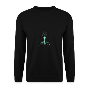 Microbiology Virus - Unisex Pullover - Schwarz - Vorne - Alina (178cm) & Michal (187cm)