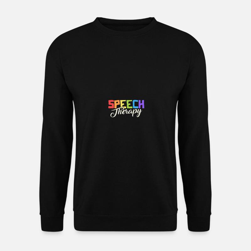 Speech Therapy Rainbow - Unisex Pullover - Schwarz