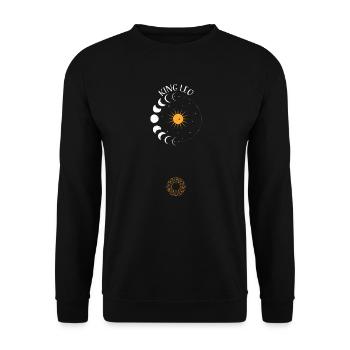 Roi Lion - Astrologie - Sweat-shirt Unisexe - noir - Devant - Alina (178cm) & Michal (187cm)