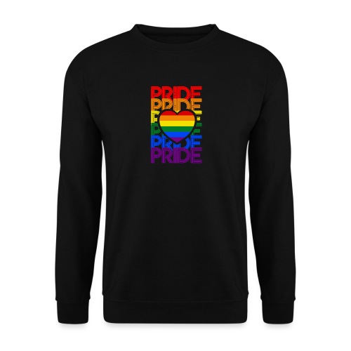 Pride Love Rainbow Heart - Unisex Pullover